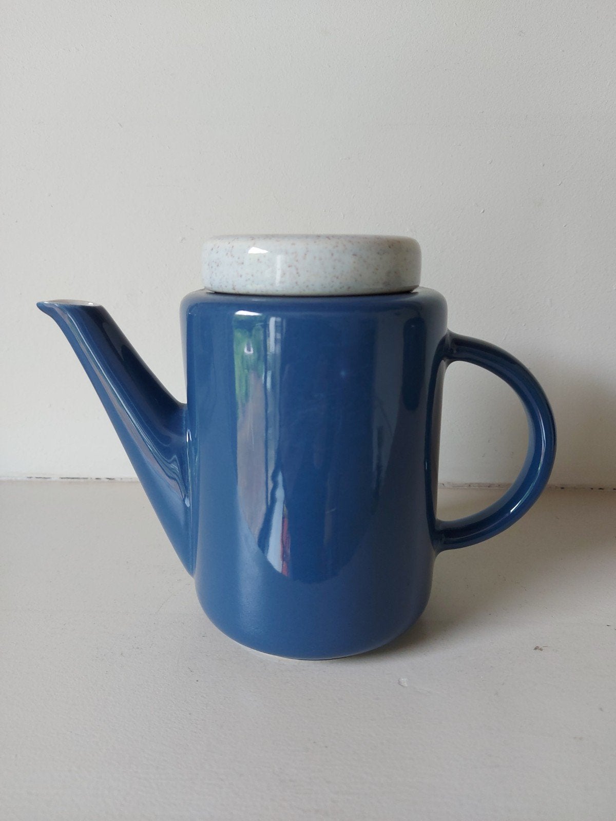 Vintage koffiepot (Driehoek) Huizen blauw, Ophalen of Verzenden, Huizen Holland, Nvt, Nvt