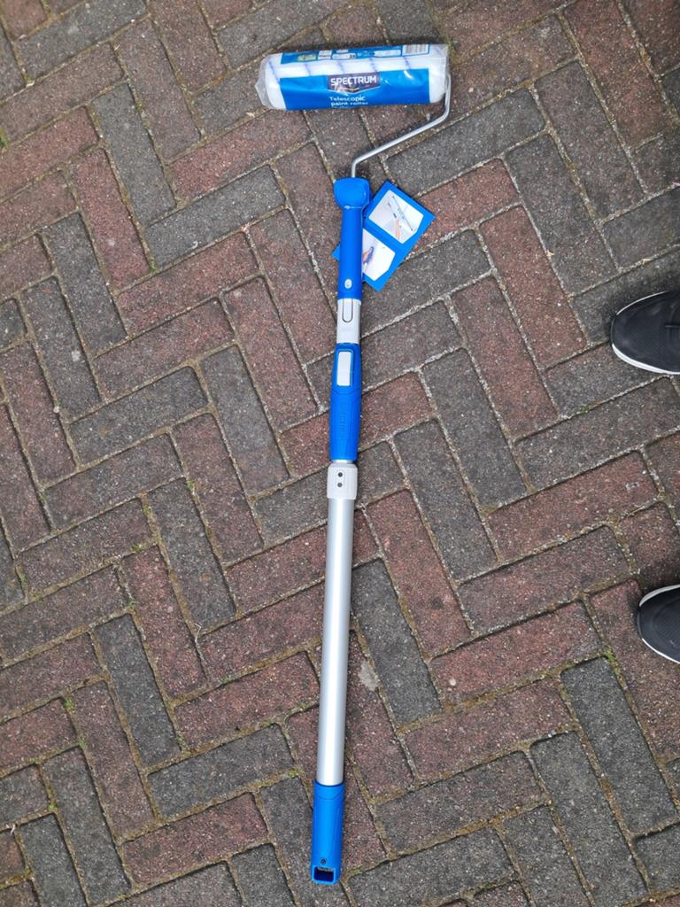 Sausroller op uitschuifbare steel, Ophalen, Nieuw, Wit