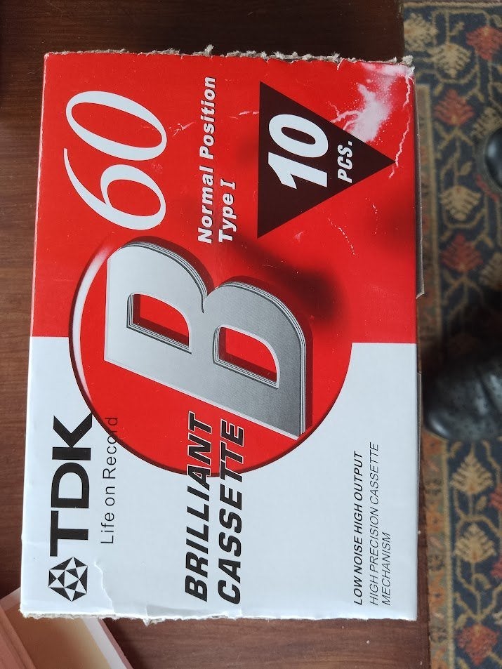 Tdk 10 stuks nieuw is sealtje 30e, 2 t/m 25 bandjes, Overige genres, Ophalen of Verzenden, Met bewaardoos, rek of koffer