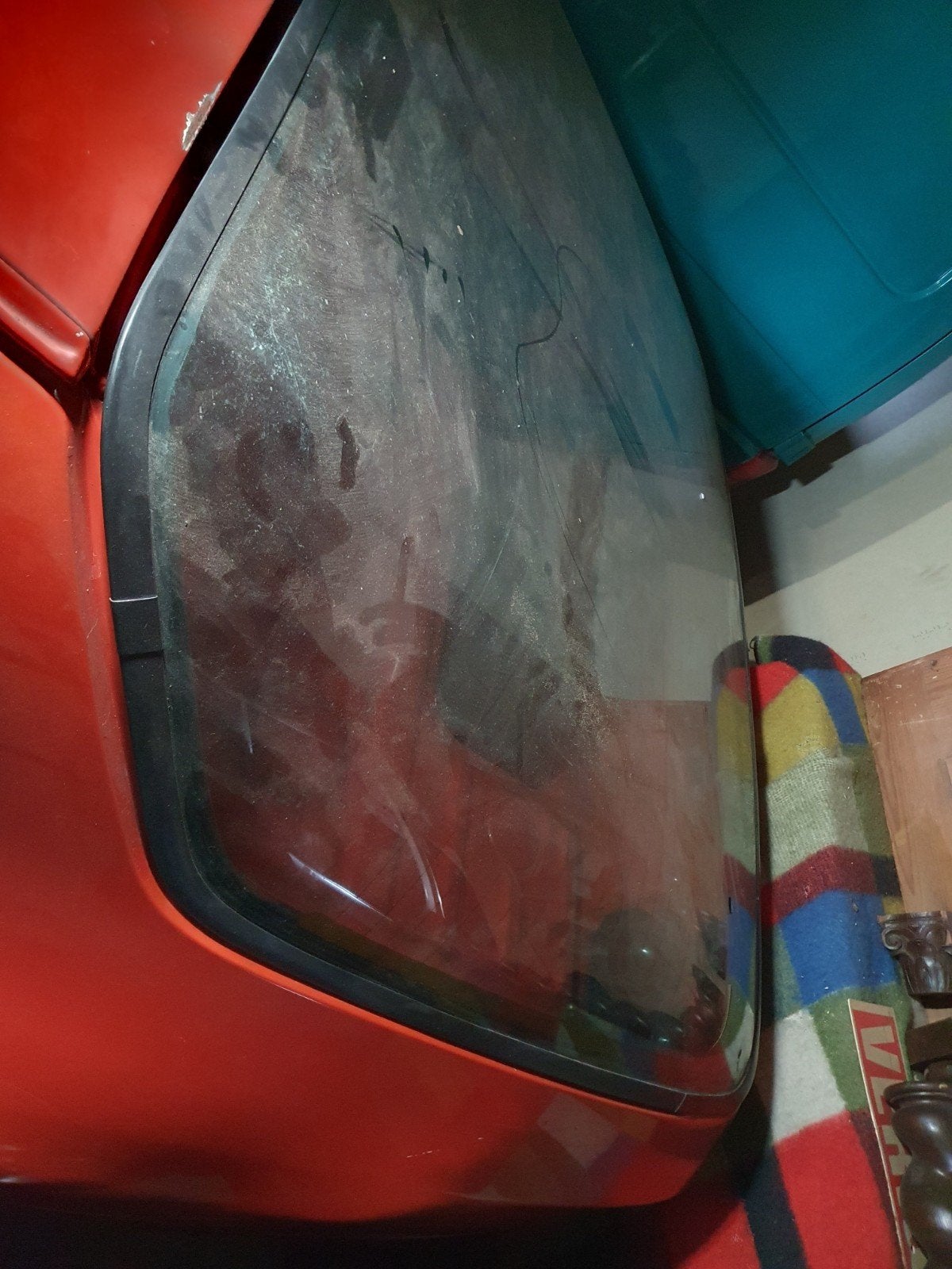 Porsche 924 Achterruit Rood met Wissermotor, Ophalen of Verzenden, Porsche