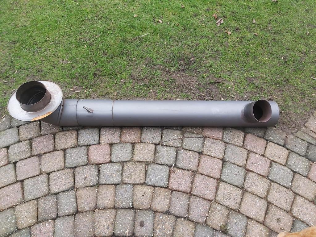 Kachelpijp, Ophalen of Verzenden, Rvs, Minder dan 2 meter, 80 mm of meer