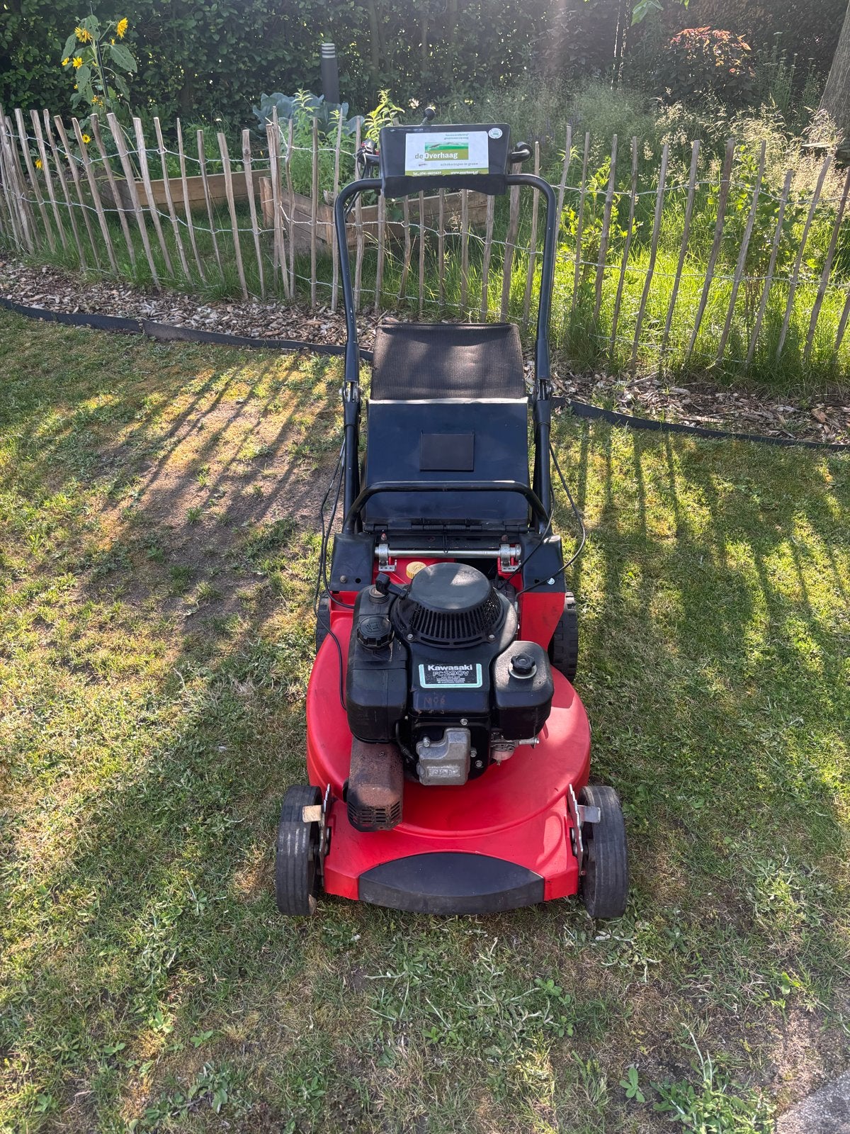 Kleine Opknapper Kawasaki FC290V professionele Grasmaaier, Cirkelmaaier, Gebruikt, Ophalen of Verzenden, Opvangbak