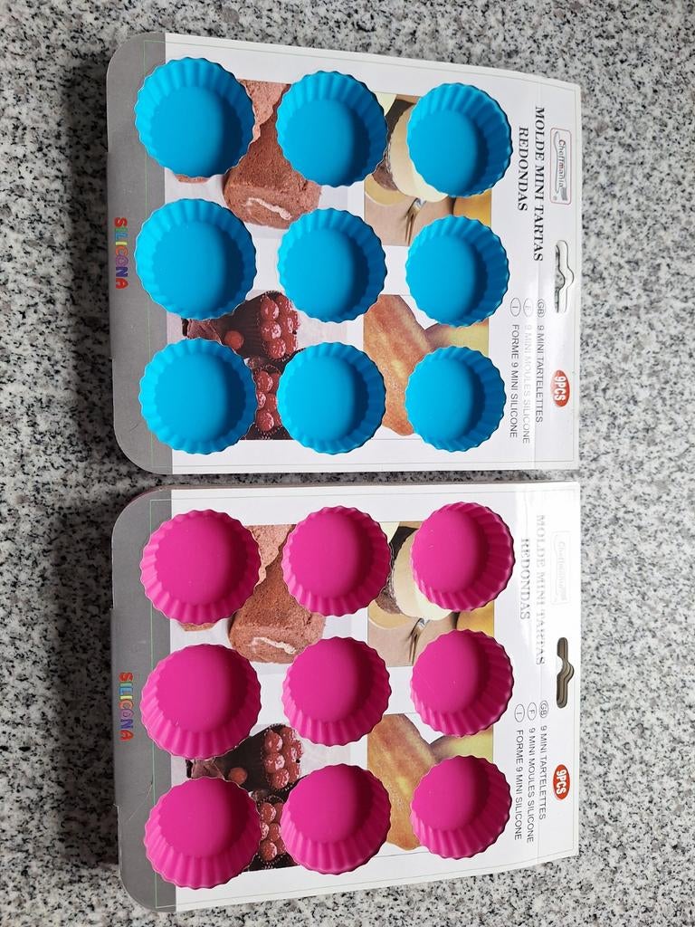 6x Siliconen mini tartelette vormen. 6 voor € 7,50., Huis en Inrichting, Keuken | Keukenbenodigdheden, Nieuw, Ophalen of Verzenden