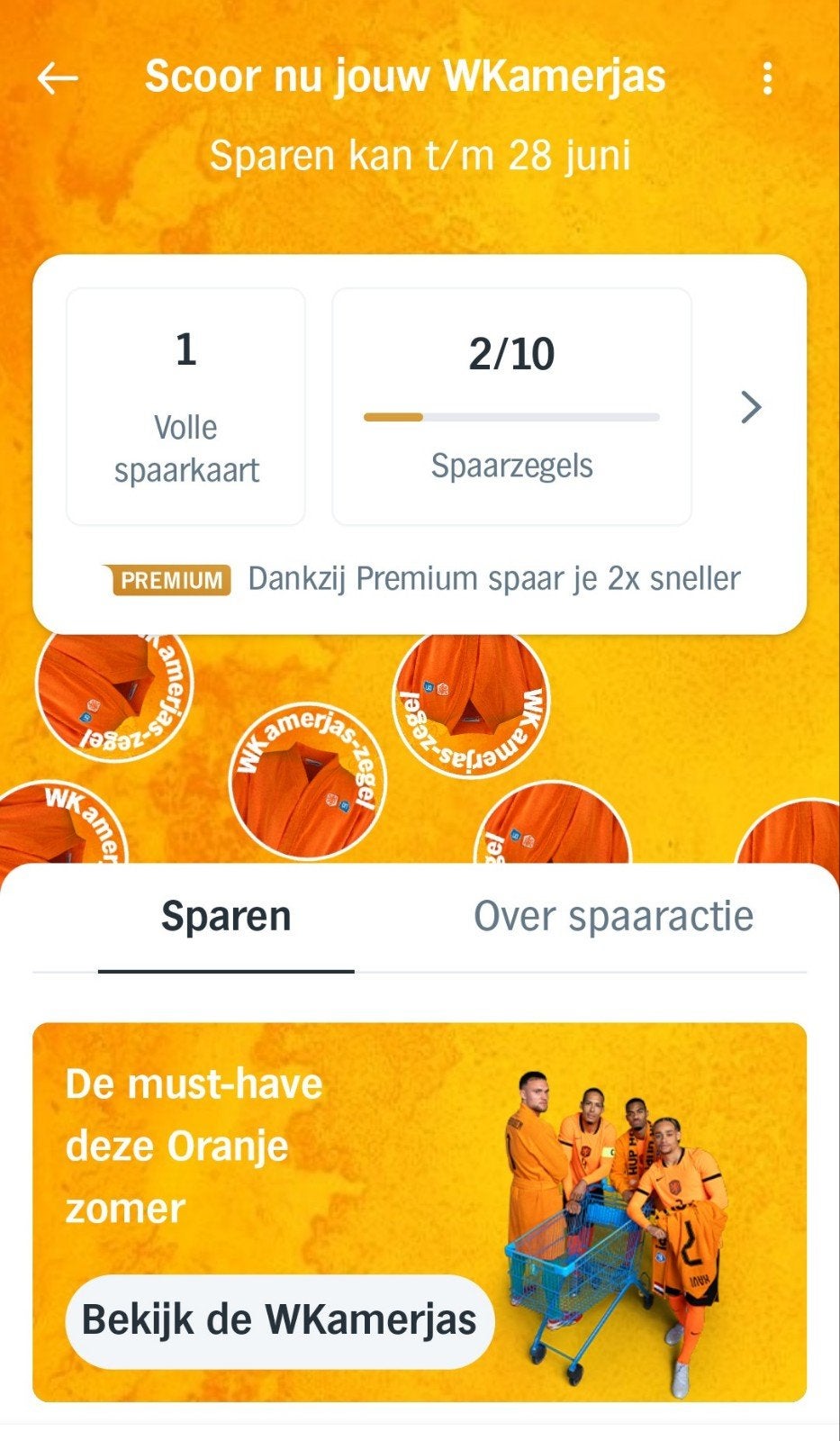 AH Wk kamerjas zegels 2 kaarten, Verzamelen, Supermarktacties, Albert Heijn, Ophalen