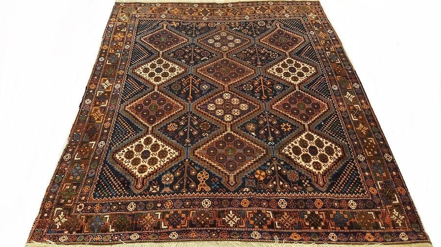 Antiek Perzisch tapijt Kashkay 188 x 159/Kleed/Kelim/Oosters, Ophalen of Verzenden