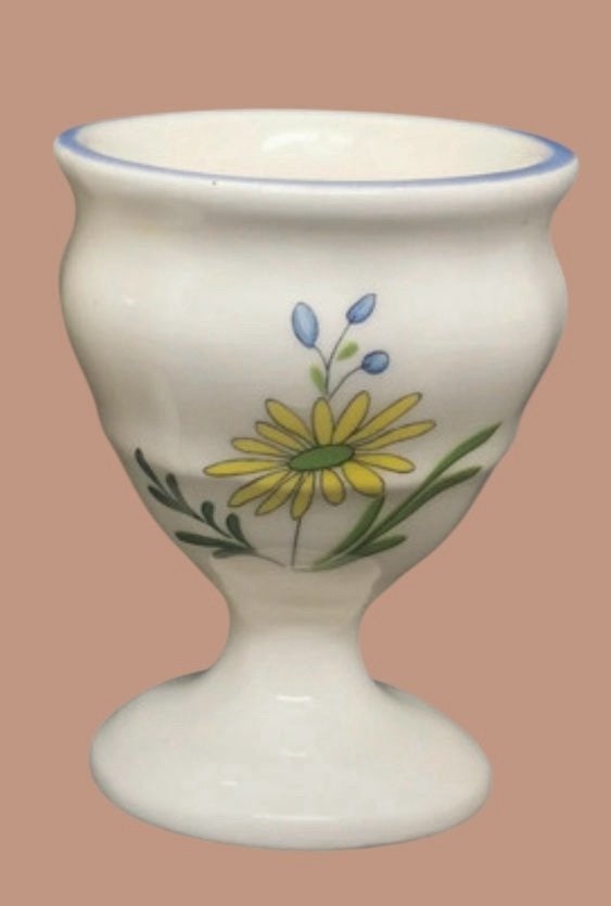 Gien France faience Oiseaux de Paradis eierdop izgst, Huis en Inrichting, Verzenden, Zo goed als nieuw, Glas, Overige stijlen