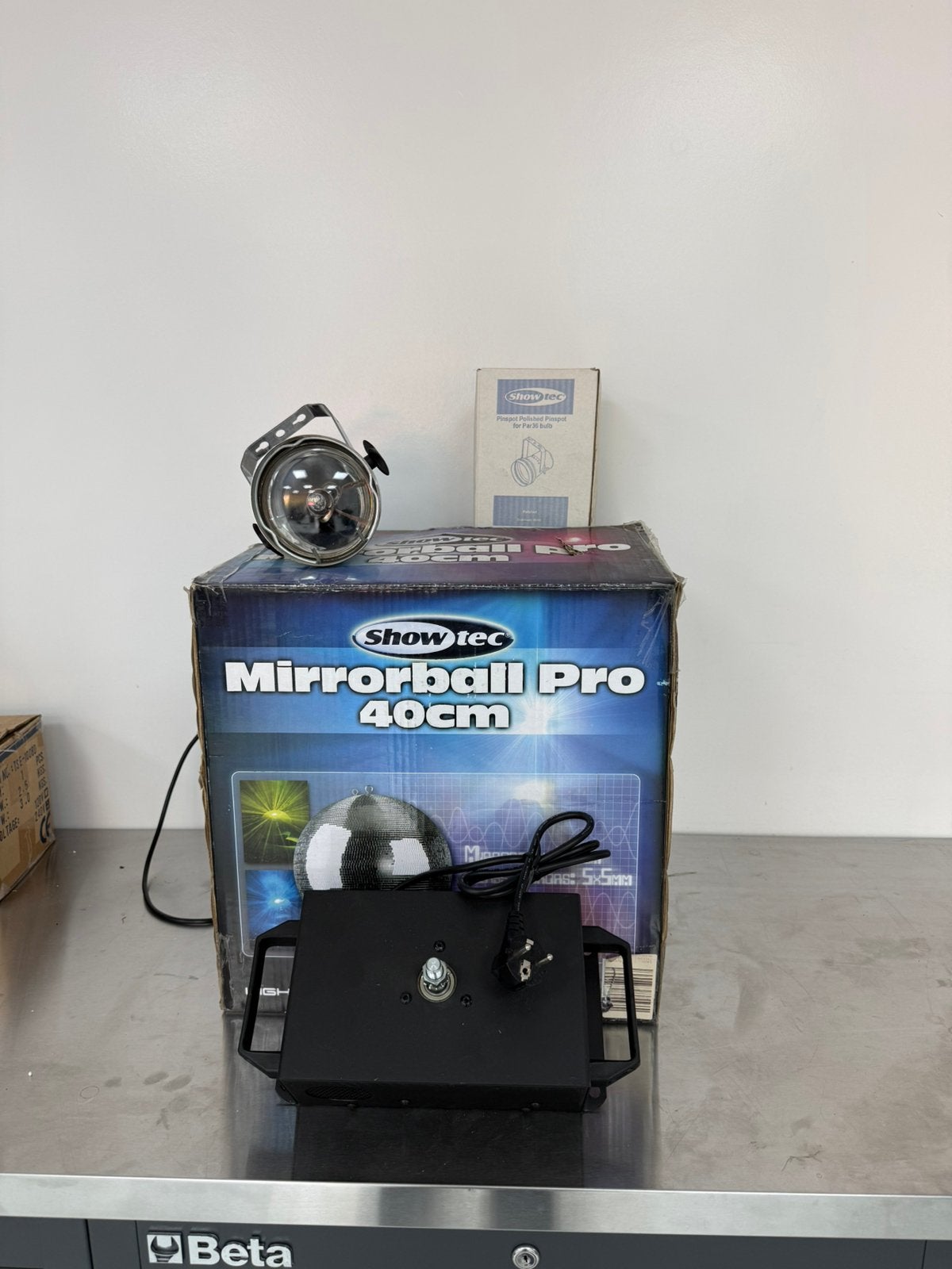 Nieuwe Spiegelbol compleet set, ', Showtec, Discobol, Nieuw