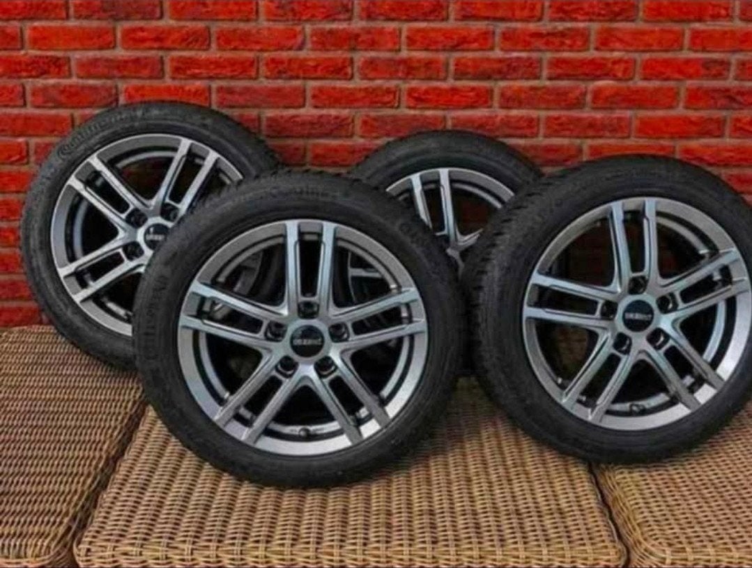 Set Dezent TZ velgen, Graphite Matt, compleet, steek 5x112, Auto-onderdelen, Ophalen, 16 inch, Banden en Velgen, Nieuw