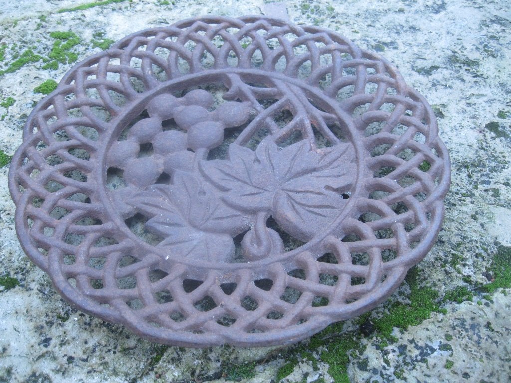 gietijzeren druivenschaal doorsnede 30 cm, Ophalen of Verzenden