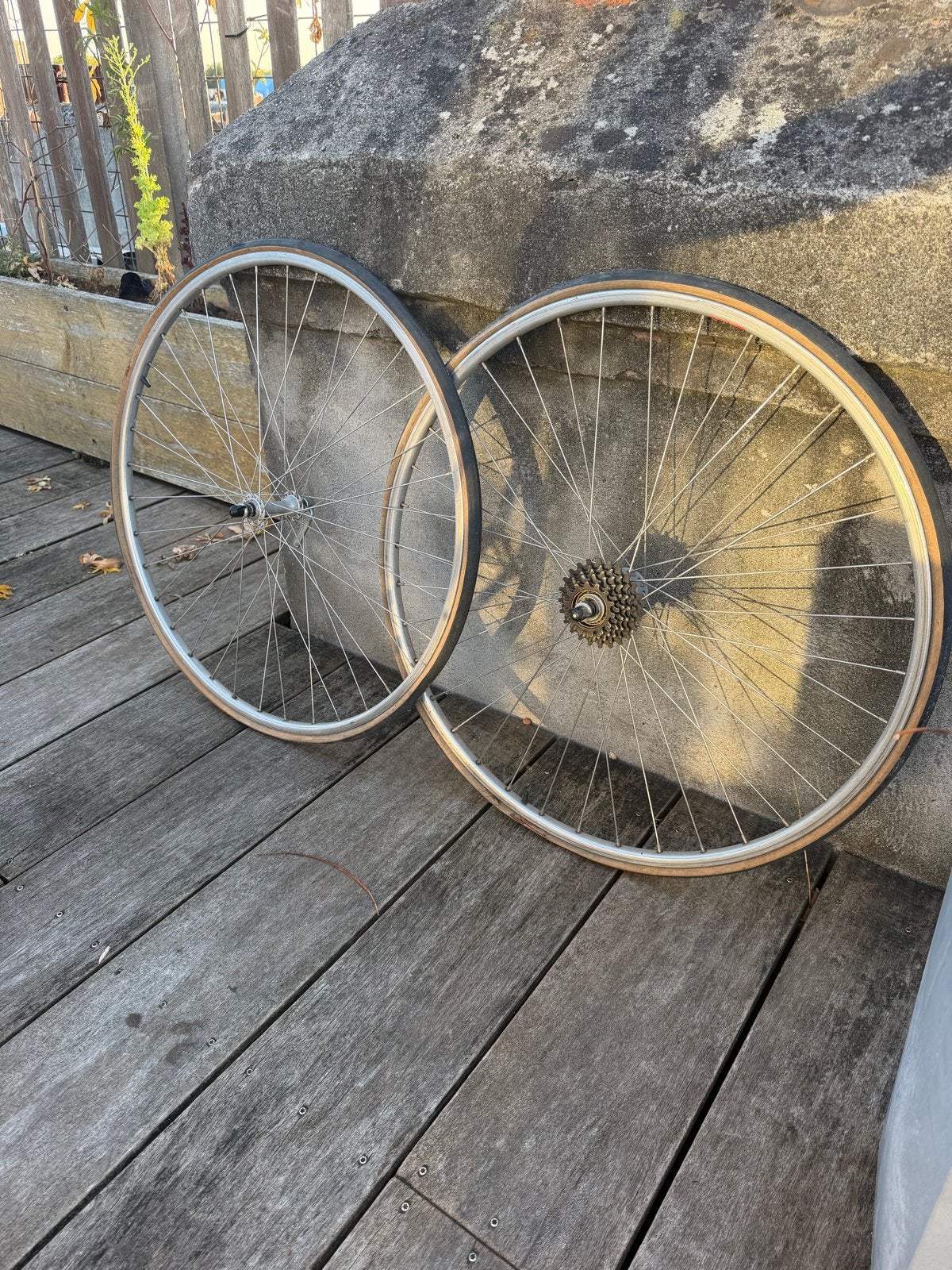 Vintage racefiets wielset - aluminium, Gebruikt, Aluminium, Racefiets, Ophalen