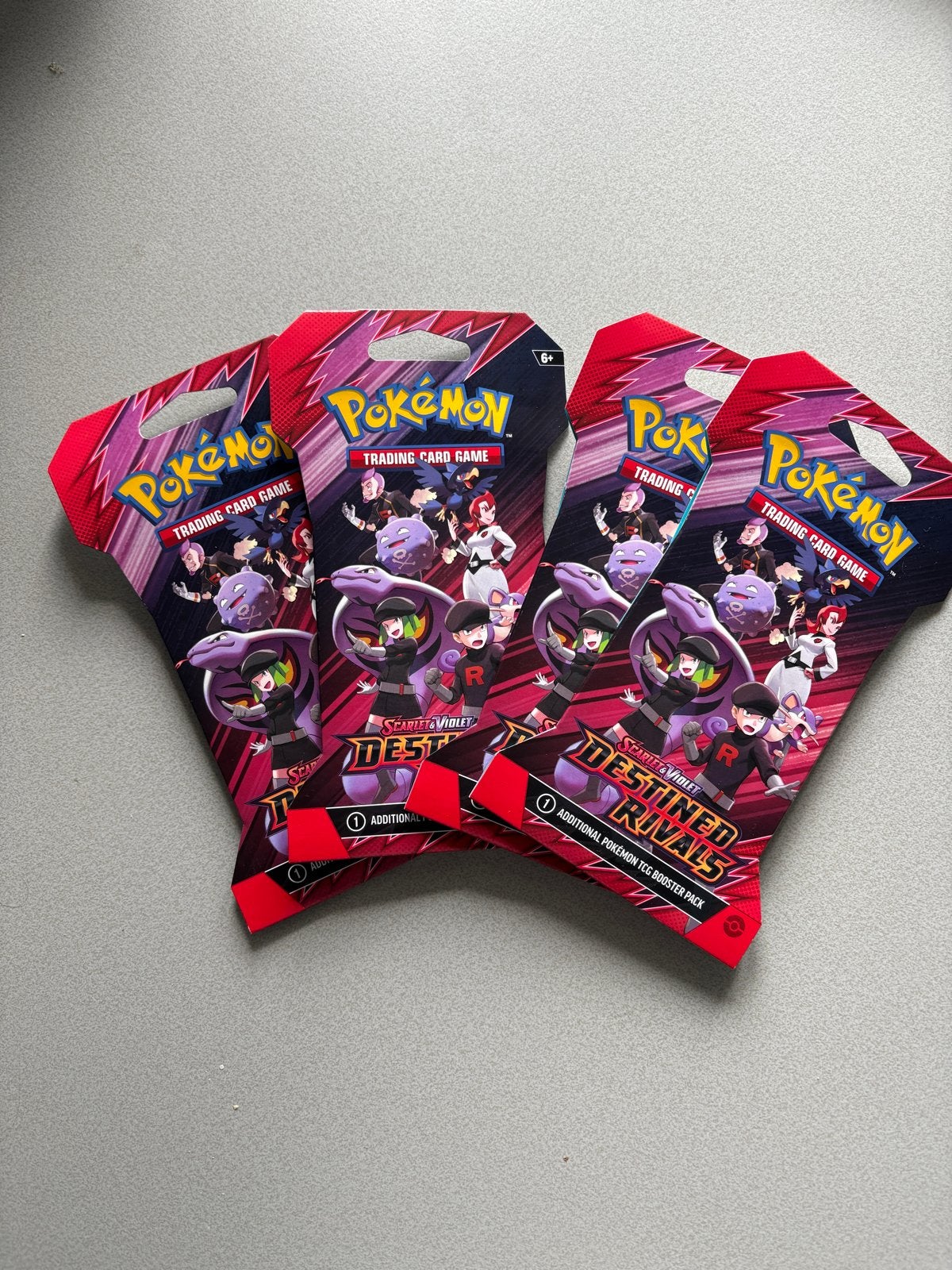 3 Pokémon Scarlet & Violet Destined Rivals blister Packs, Ophalen of Verzenden, Nieuw, Booster