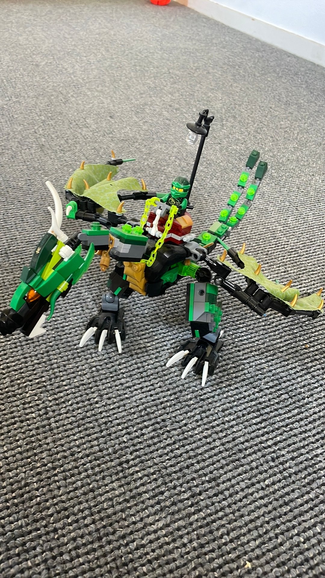 Lego ninjago loyds nrg dragon, Gebruikt, Lego, Ophalen of Verzenden, Compleet