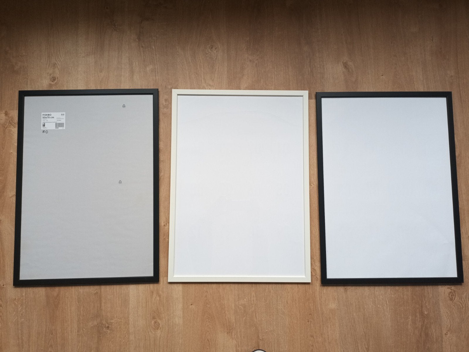 3x IKEA FISKBO fotolijsten 50x70 cm, Ophalen, Zo goed als nieuw