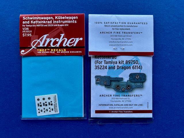 Archer	AR35520	Schwimmwagen, Kübelwagen and Kettenkrad 1/35, Hobby en Vrije tijd, Modelbouw | Auto's en Voertuigen, Overige merken