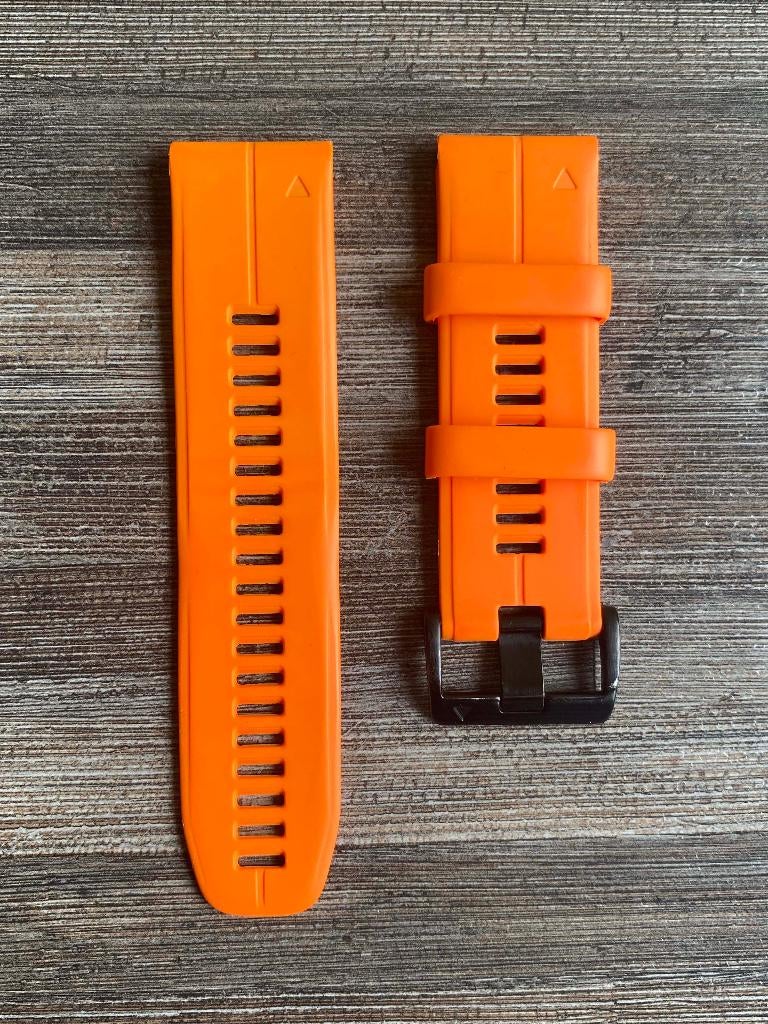 25033 Polsband Quickfit Garmin Fenix 26mm, nieuw, GARMIN, Nieuw, Oranje, Ophalen of Verzenden