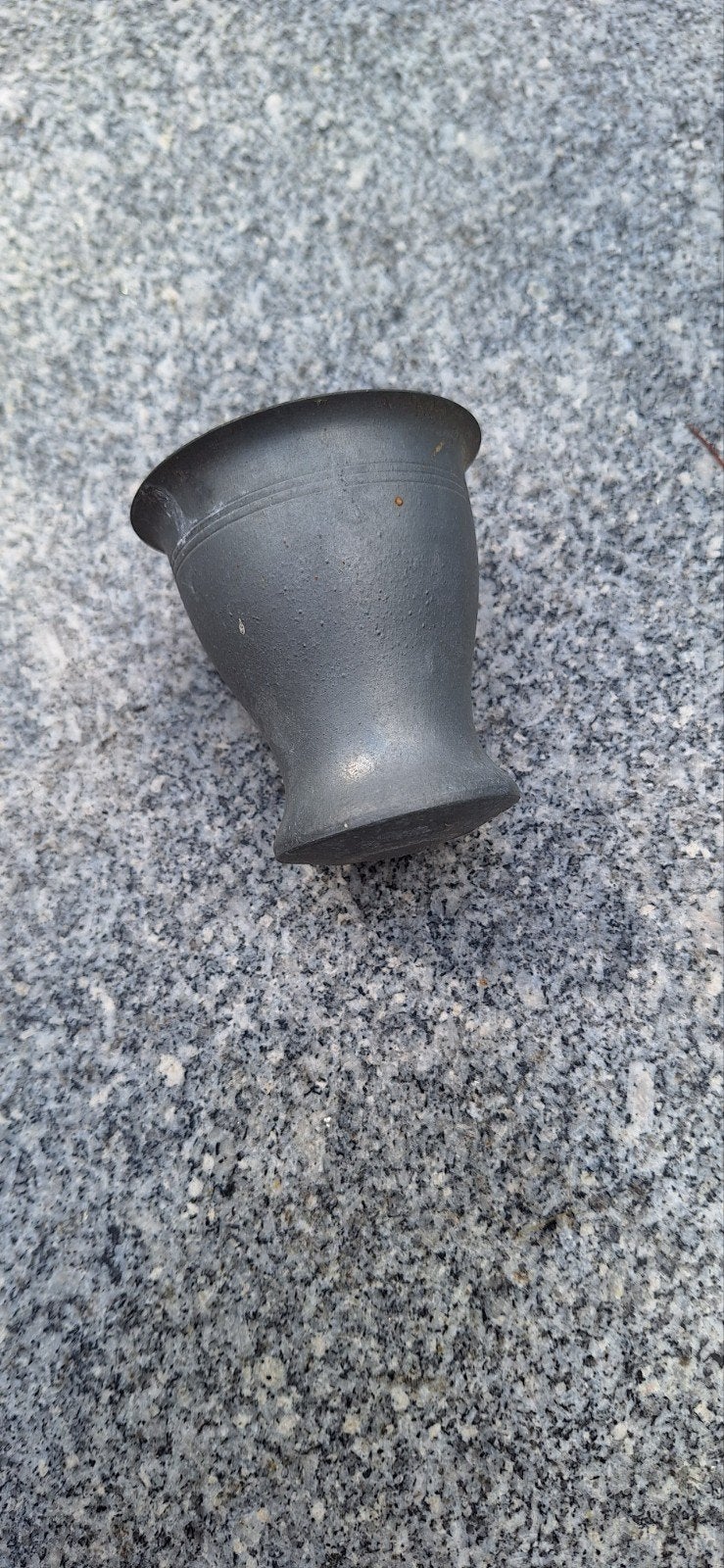 Vintage tinnen vijzel - gemerkt 'Nametal', Antiek en Kunst, Ophalen of Verzenden