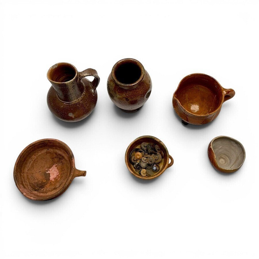 Lot divers steengoed en aardewerk (6x), Ophalen of Verzenden