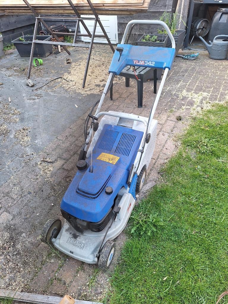 Yamaha benzine grasmaaier, Tuin en Terras, Cirkelmaaier, Gebruikt, 50 cm of meer, Ophalen