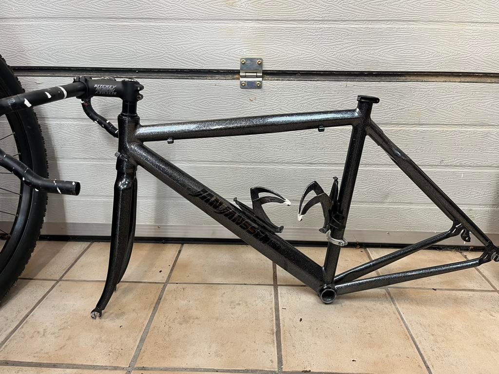 Jan Janssen racefiets frame incl voorvork, stem en stuur!, Fietsen en Brommers, Fietsen | Racefietsen, Overige merken, 28 inch