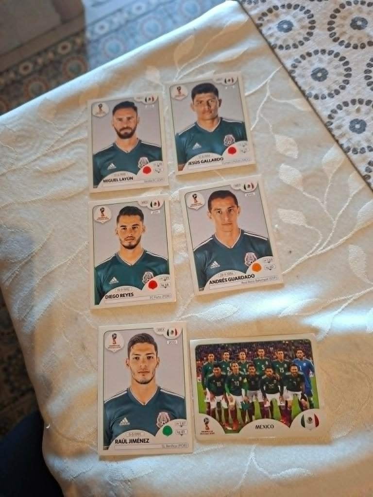Panini / 6 Stickers / Mexico / FIFA World Cup 2018, Verzenden, Nieuw, Buitenlandse clubs, Poster, Plaatje of Sticker
