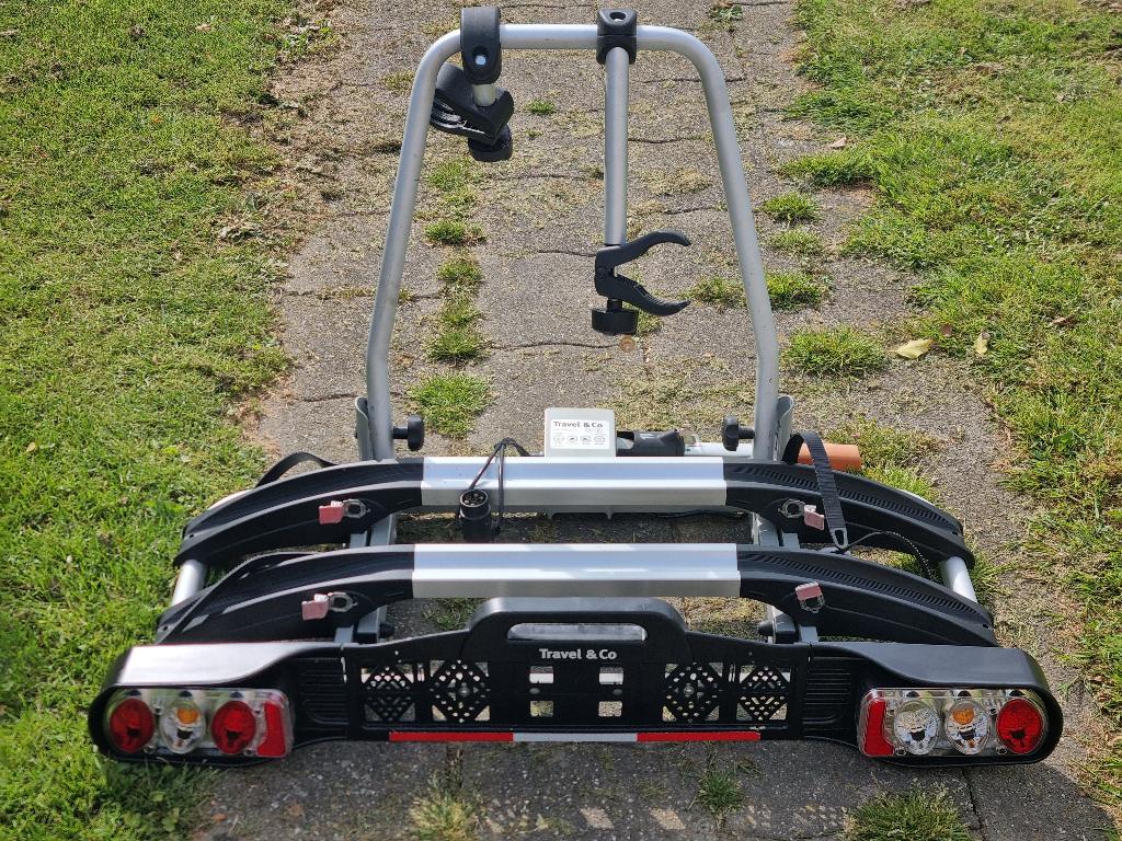 Fietsendrager ANWB/Travel&Co Voor 2 E-bike's Kantelbaar, Ophalen, Gebruikt, Elektrische fiets, 2 fietsen