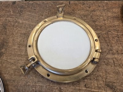 Patrijspoort messing D: 210 mm, Niet ingevuld, Gebruikt, Niet ingevuld, Niet ingevuld