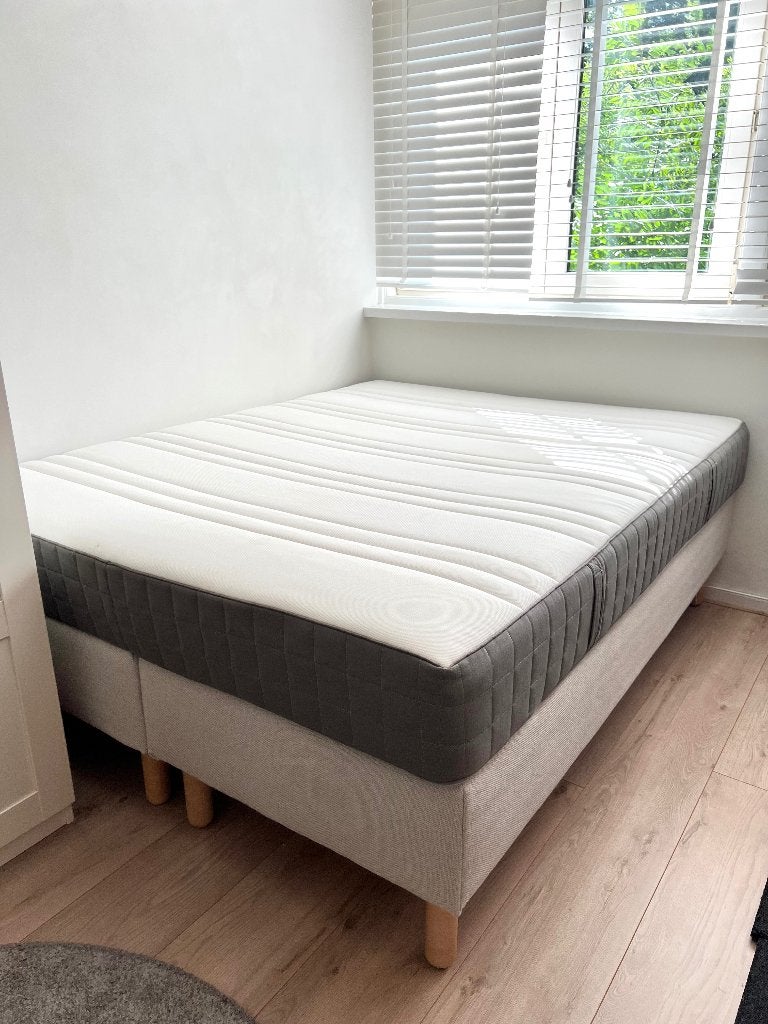 Ikea bed 160x200cm - Zo goed als nieuw logeerbed, Ophalen, Simpel, Tweepersoons, Zo goed als nieuw