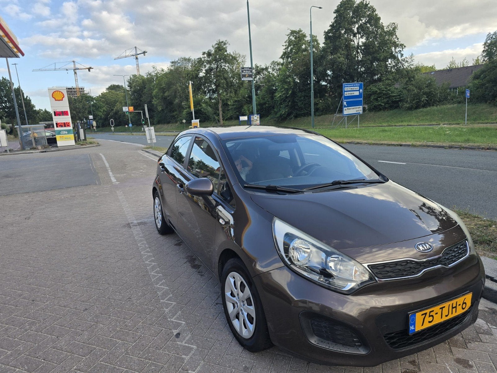 Kia Rio 1.2 I 5DRS 2012 Bruin, Auto's, 450 kg, 40 €/maand, 4 cilinders, Bruin