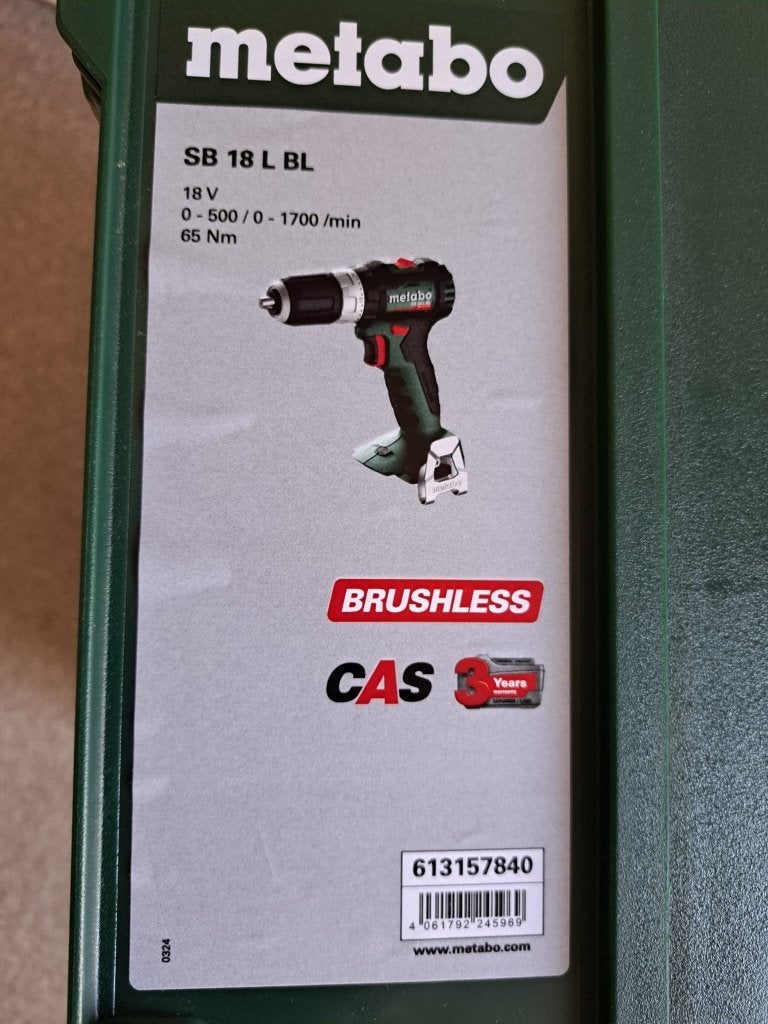 Metabo SB 18 L BL Accu Klopboormachine metaBOX, Ophalen, Gebruikt