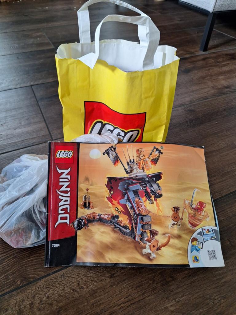 Lego Ninjago set 70674 Vuurtand, Ophalen of Verzenden, Zo goed als nieuw