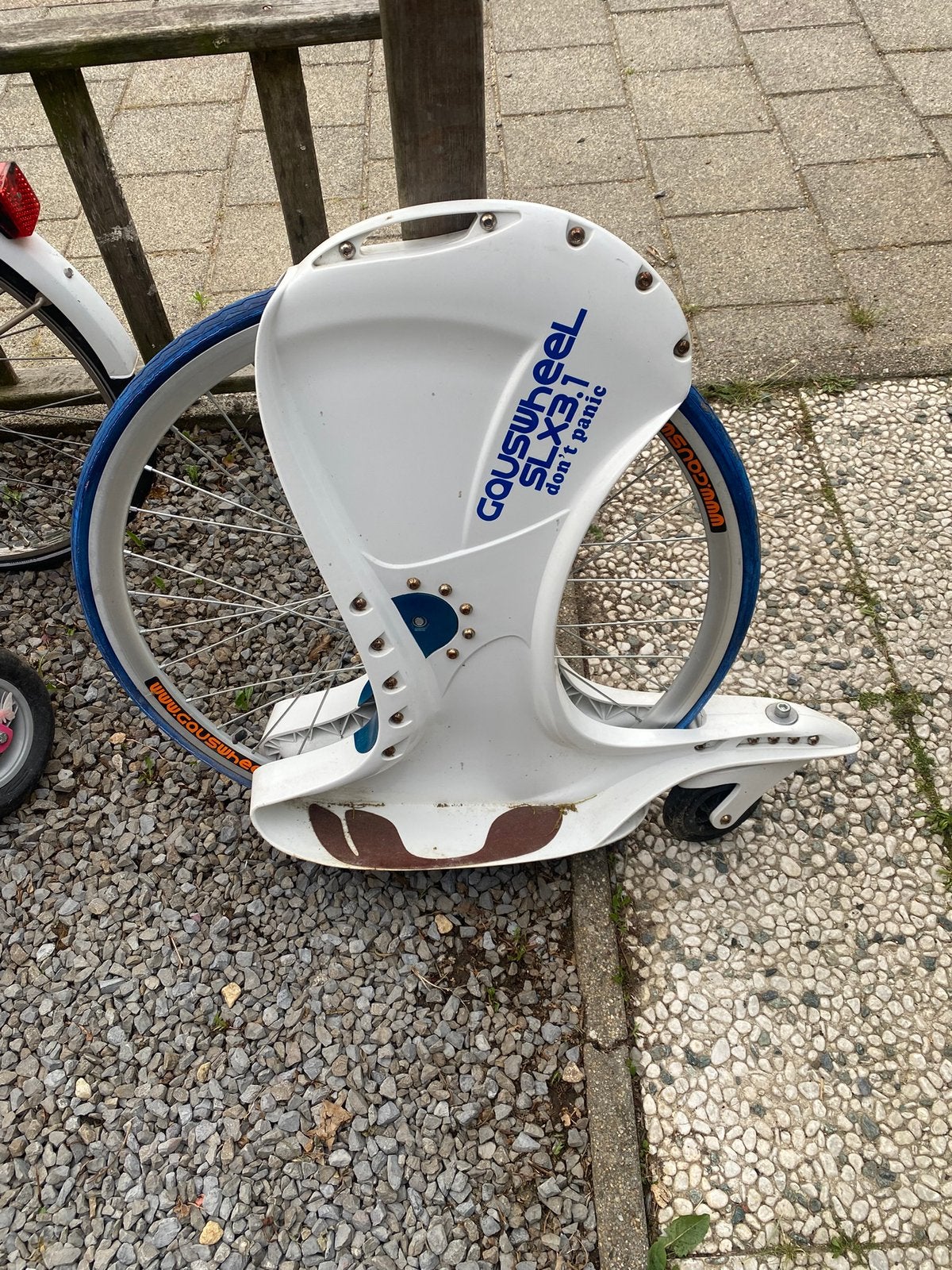 een assig fiets step, Ophalen, Zo goed als nieuw