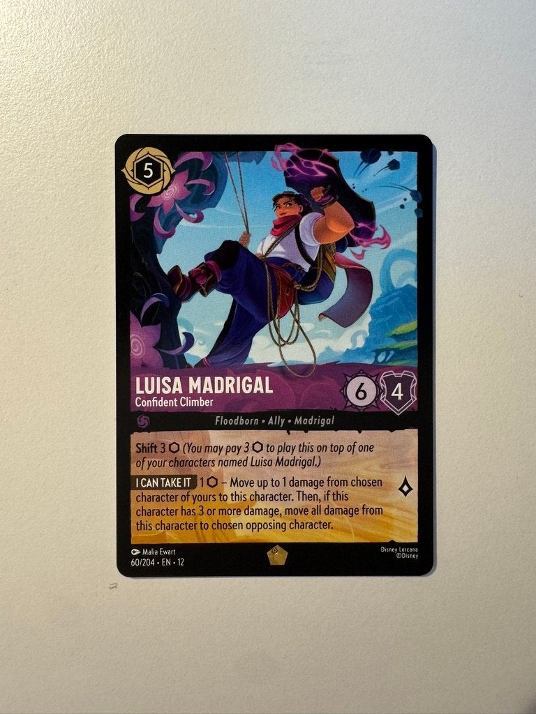 Lorcana Luisa Madrigal Confident Climber Wilds Unknown, Ophalen of Verzenden, Overige figuren, Nieuw, Plaatje of Poster