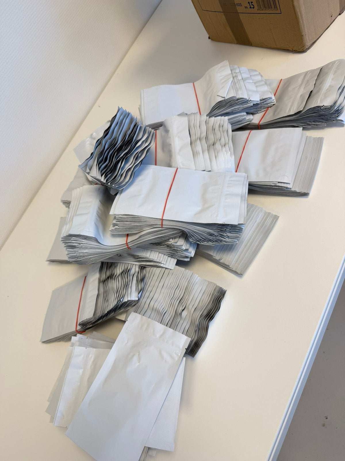Partij ca. 1000 Mylar Ziplock Zakjes 9x11cm Hersluitbaar, L, Nieuw, L, L