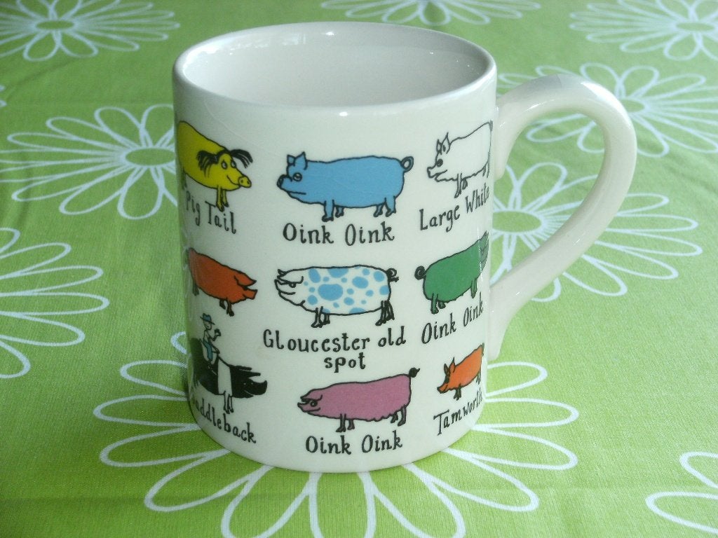 Oink Oink mok met varkentjes, Ophalen of Verzenden, Zo goed als nieuw