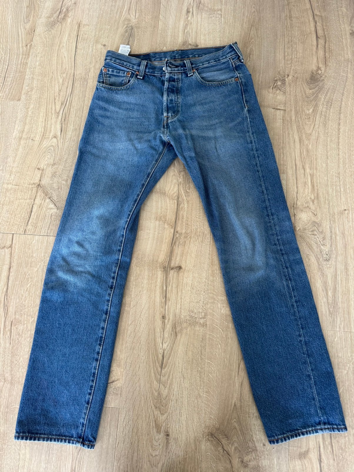 Levis 501 heren, Ophalen of Verzenden, Zo goed als nieuw, Blauw, W32 (confectie 46) of kleiner