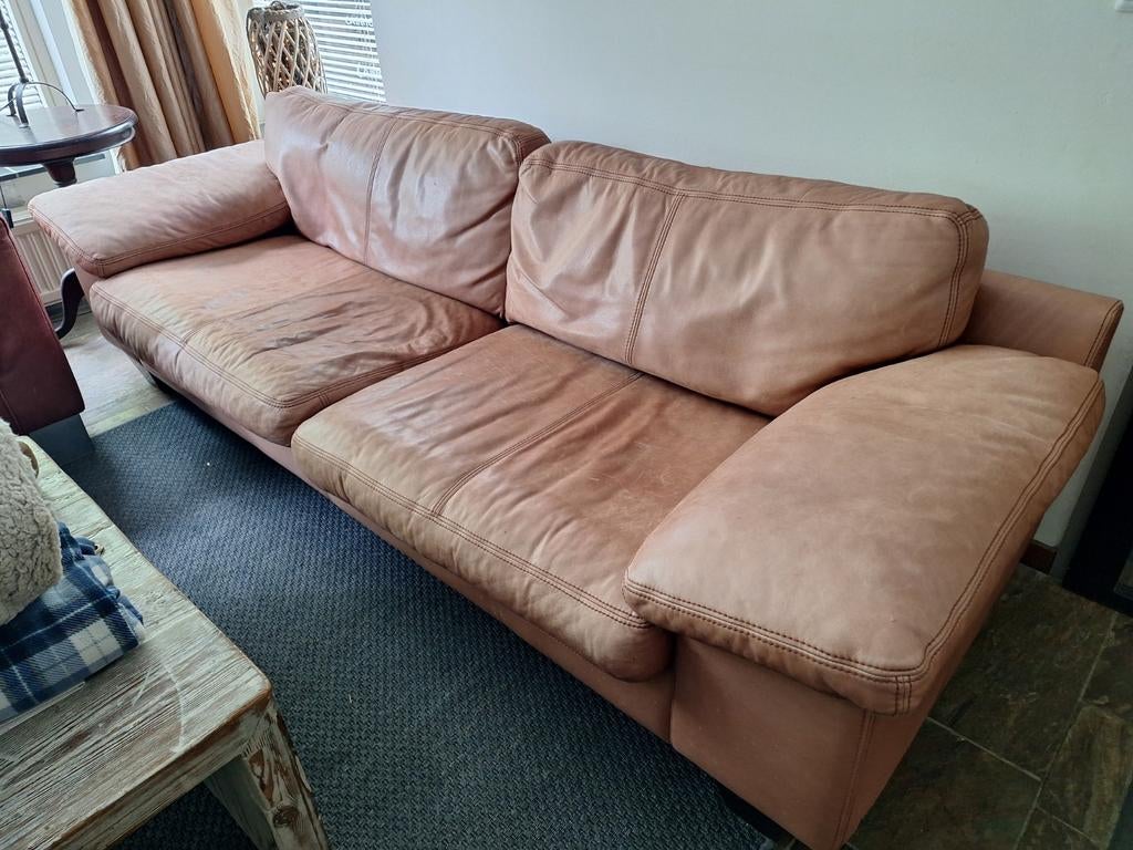 Gratis buffelleren bank - comfortabel en uniek, Ophalen, Gebruikt, Driepersoons, Rechte bank
