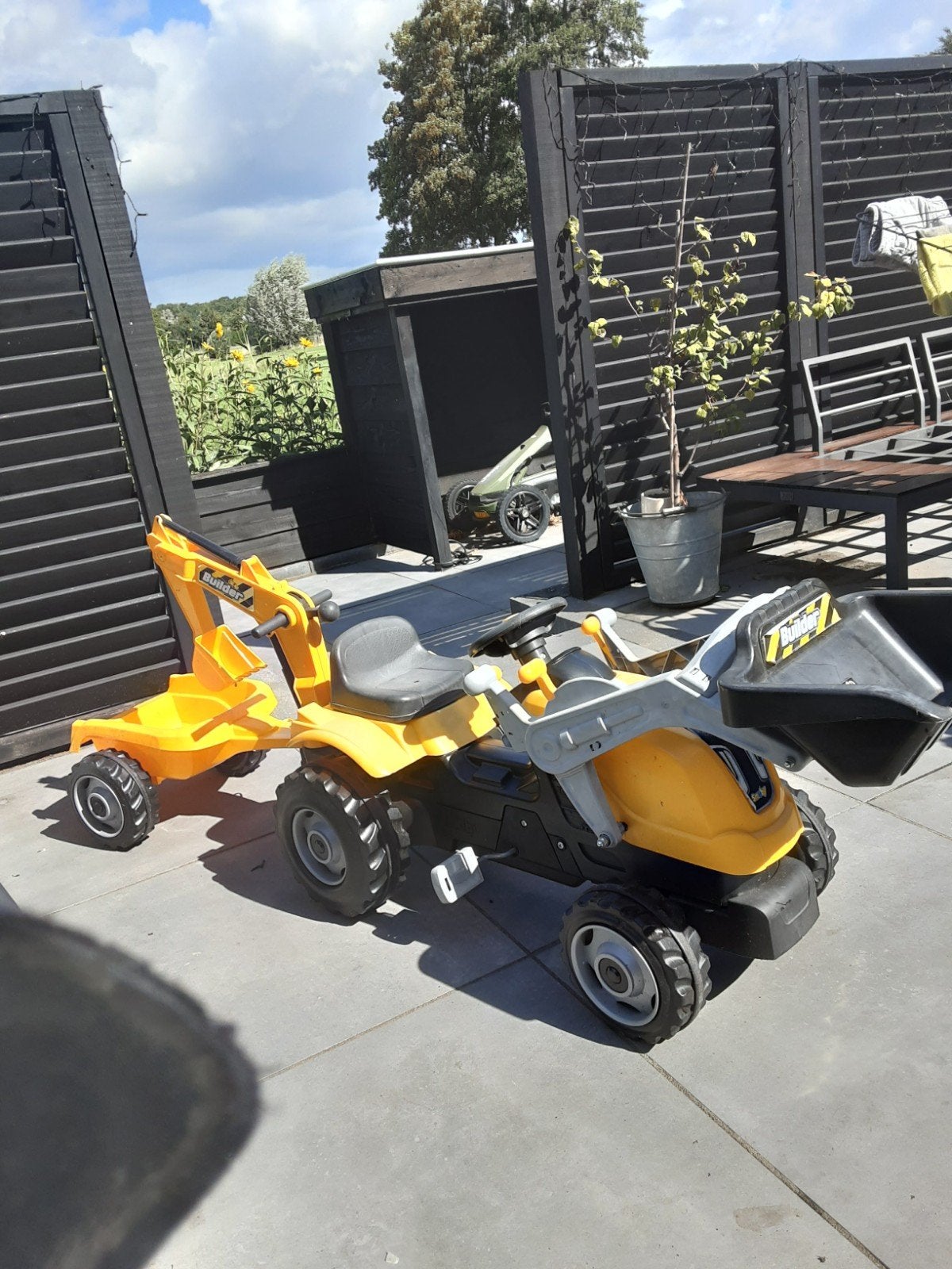 Smoby Builder Max tractor + trailer, Ophalen, Overige merken
