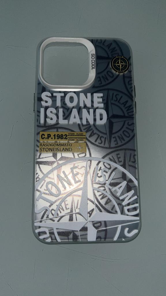 Stone Island hoesje iPhone 14 Pro Max wit, IPhone 14 Pro Max, Gebruikt, Verzenden, Hoesje of Tasje