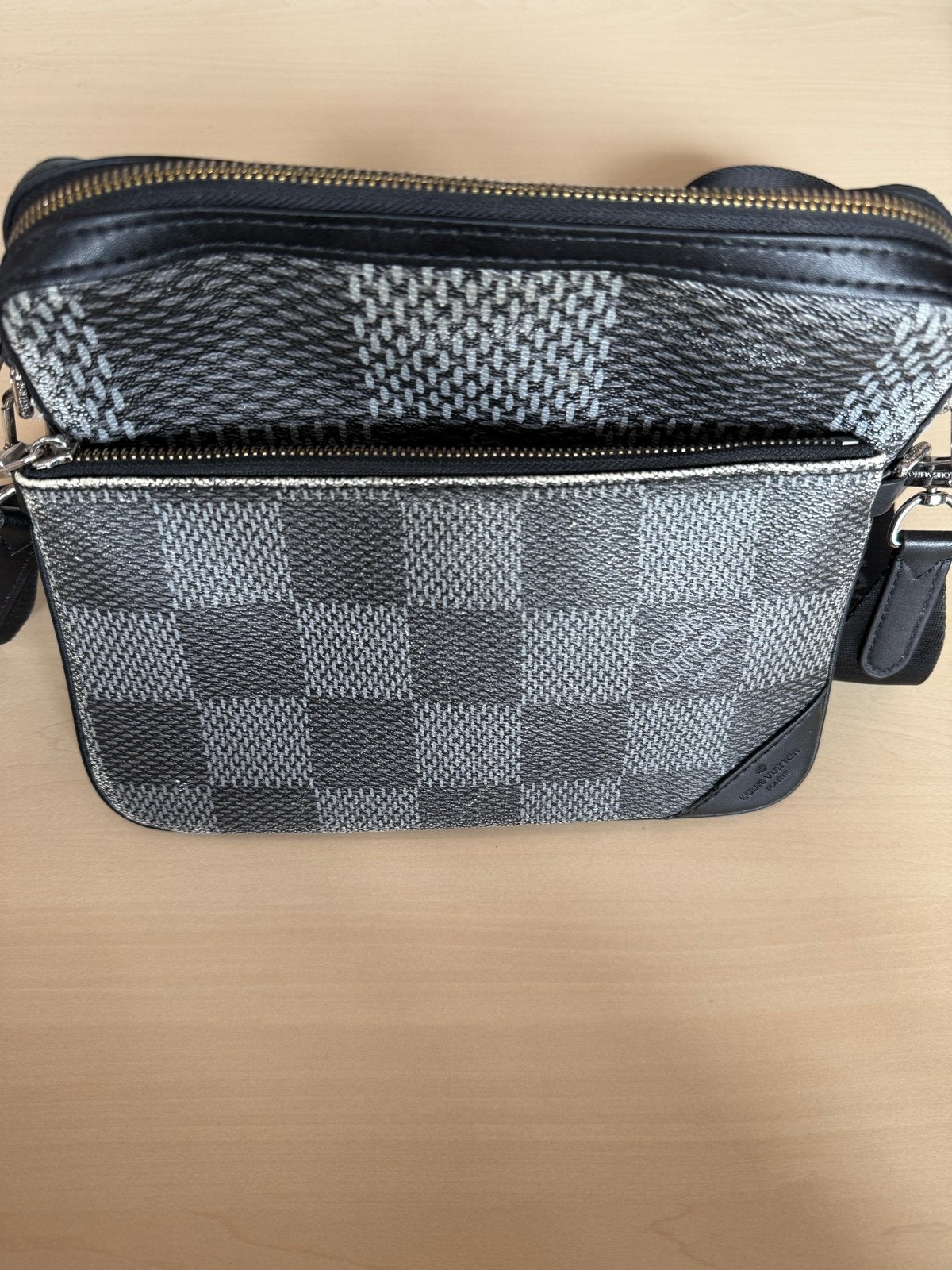 Origineel Louis Vuitton Messenger Bag, Ophalen of Verzenden, Gebruikt, Zwart