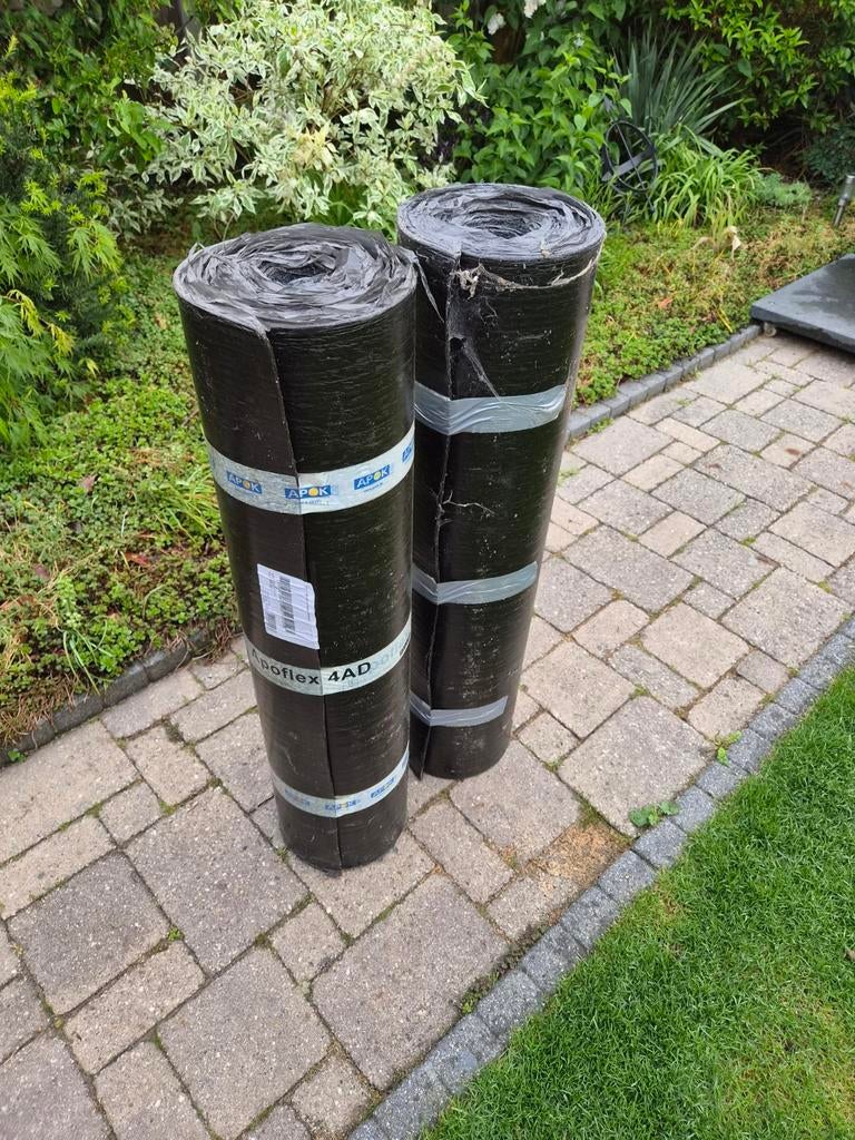 Nieuw dakleer 1x7m en 1x7.5m met lijmstrook, Overige materialen, Zwart, Nieuw, Ophalen of Verzenden