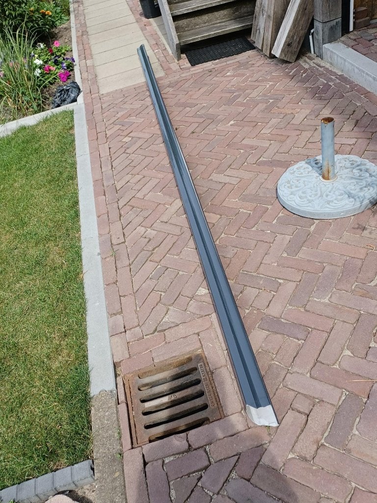 Dakgoot Nicoll Ovation 125 mm en toebehoren, Ophalen, Gebruikt, Pvc, 2 tot 4 meter