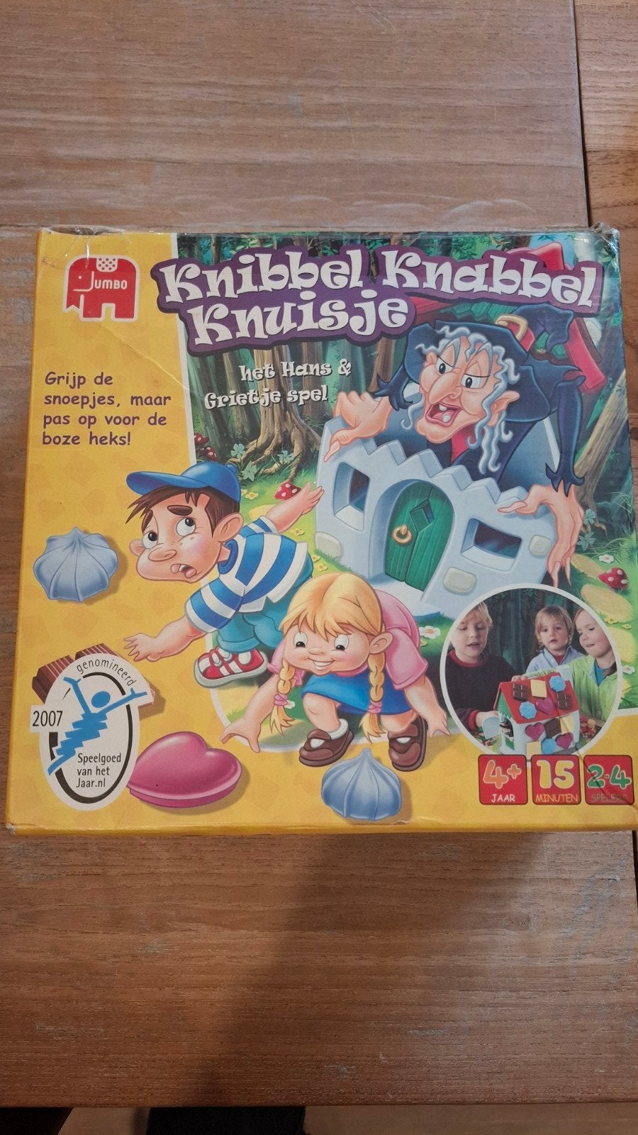 Jumbo Knibbel Knabbel Knuisje - Het Hans & Grietje spel, Drie of vier spelers, Ophalen of Verzenden, Gebruikt, Jumbo