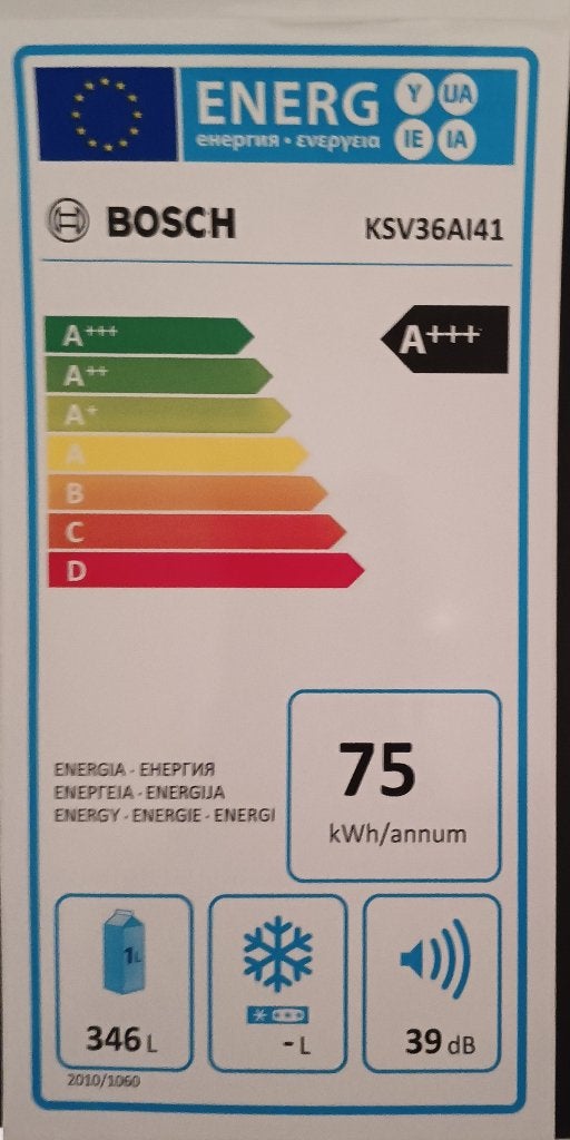 Koelkast Bosch, Witgoed en Apparatuur, Koelkasten en IJskasten, Ophalen, 200 liter of meer, 160 cm of meer, Energieklasse A of zuiniger