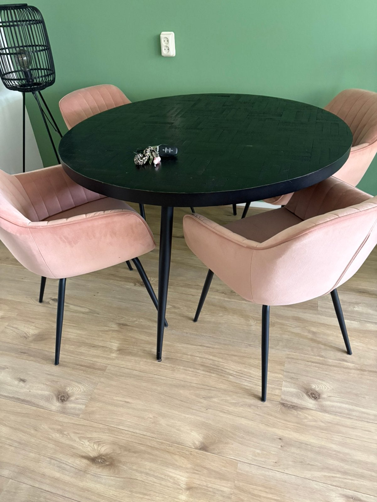 Eettafel met stoelen, Ophalen, Gebruikt, 4 tot 6 stoelen