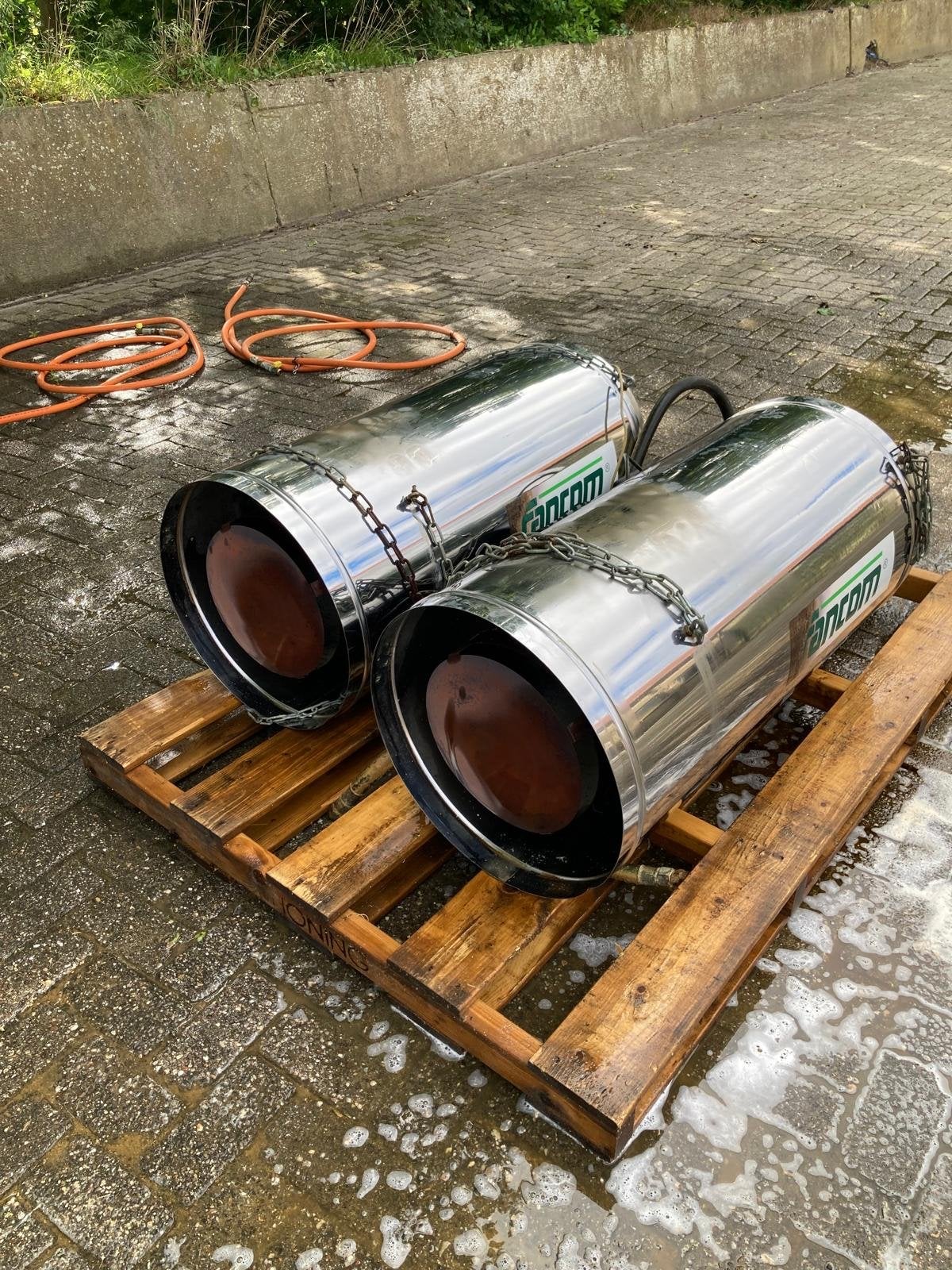 4x Ermaf RGA95 Heaters Propaan/Aardgas - Werkend Gedemonteer, Doe-het-zelf en Verbouw, Verwarming en Radiatoren, Ophalen, 30 tot 80 cm