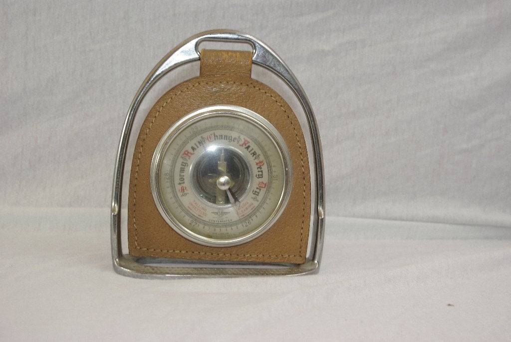 Barometer in een stijgbeugel, Antiek en Kunst, Ophalen of Verzenden