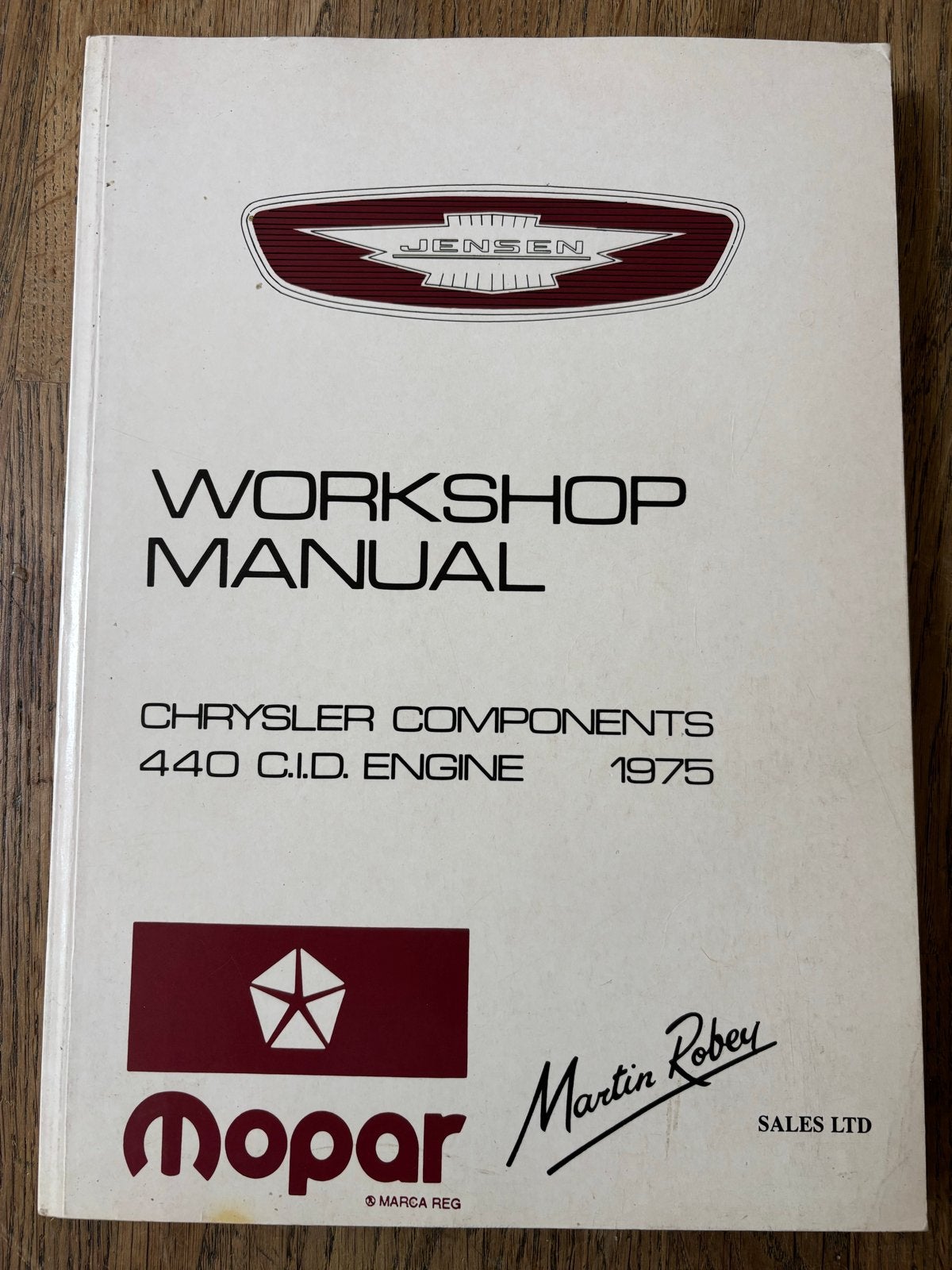 Jensen Workshop Manual Chrysler 440 C.I.D. Engine 1975, Ophalen of Verzenden, Gelezen, Overige merken