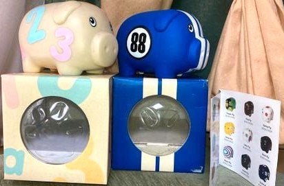 4 NIEUW Spaarpot Baby en Quick PIG Prijs STUK varken, Verzamelen, Spaarpotten, Ophalen, Nieuw, Kunststof, Dier