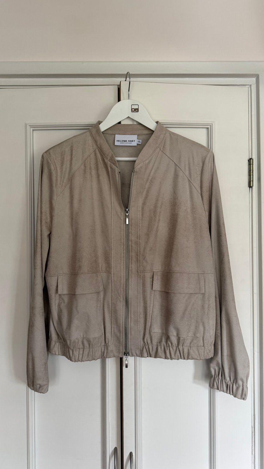Helena Hart bomber jasje beige XXL - Zo goed als nieuw, Kleding | Dames, Beige, Maat 46/48 (XL) of groter, Ophalen of Verzenden