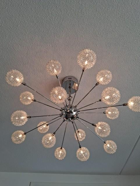 sputnik lookalike lamp, Huis en Inrichting, Ophalen, Zo goed als nieuw, Metaal, Modern